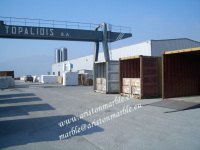 White Ariston marble factory